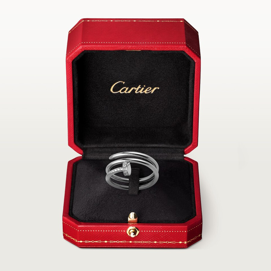 juste un clou-ring doppelt diamanten
