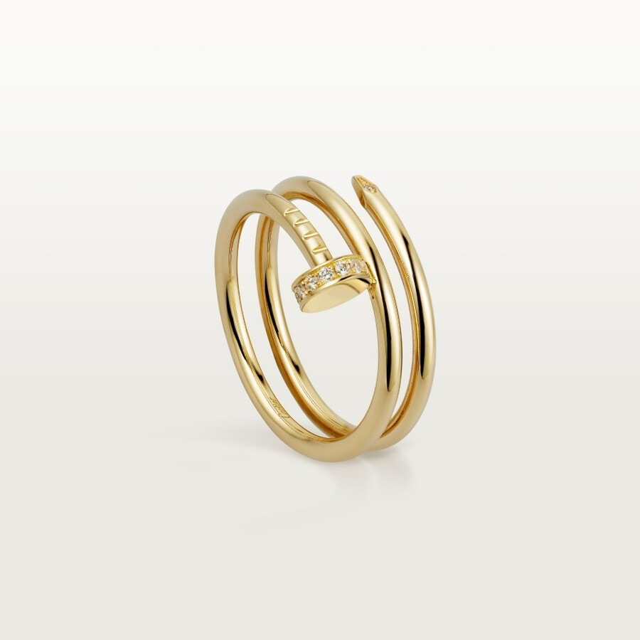 juste un clou-ring doppelt diamanten