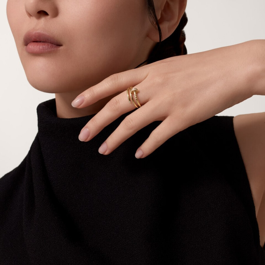 juste un clou-ring doppelt diamanten