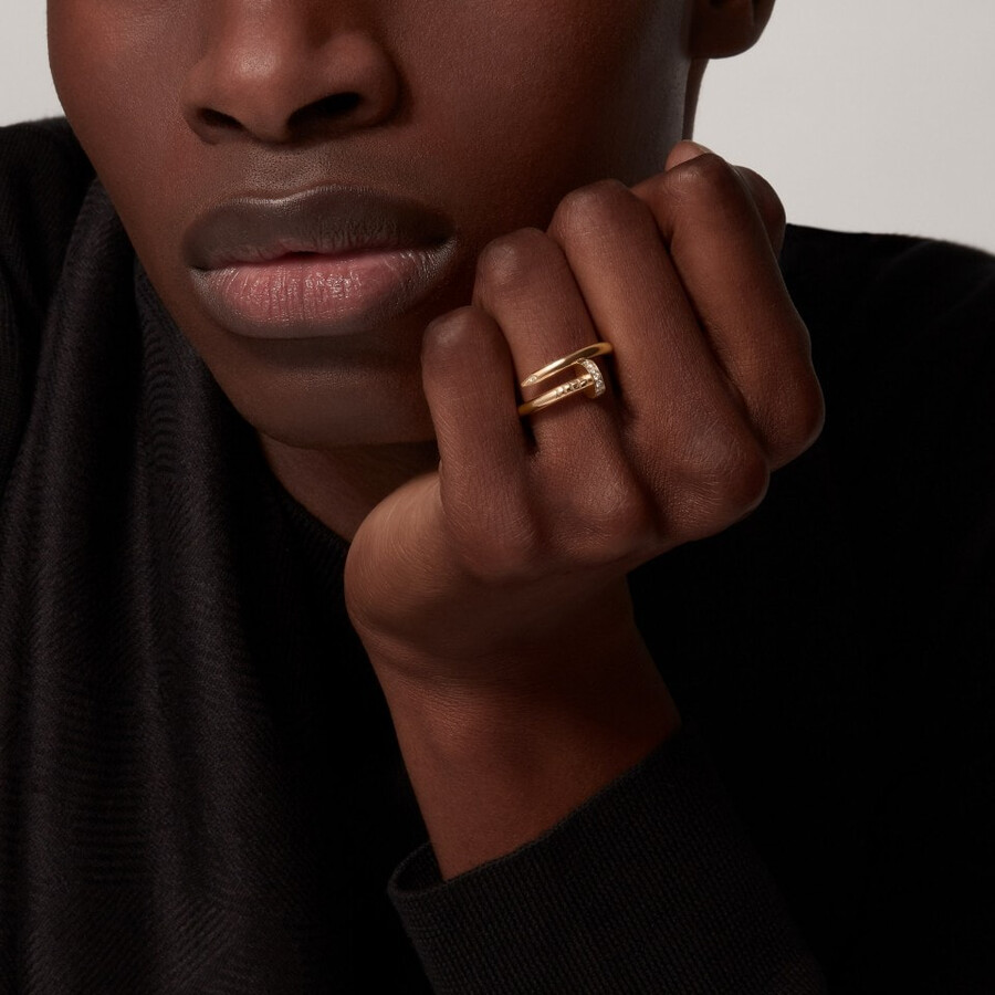 juste un clou-ring klassisches modell diamanten