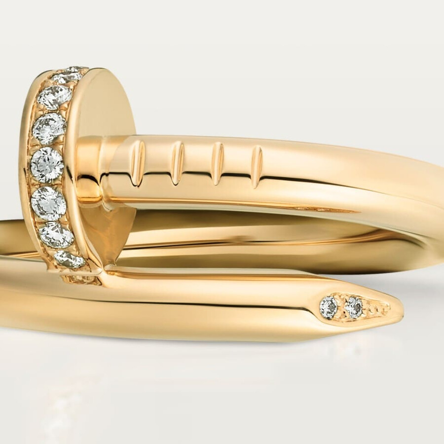 juste un clou-ring klassisches modell diamanten