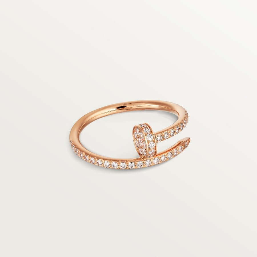 juste un clou ring kleines modell halb mit pavé-fassung