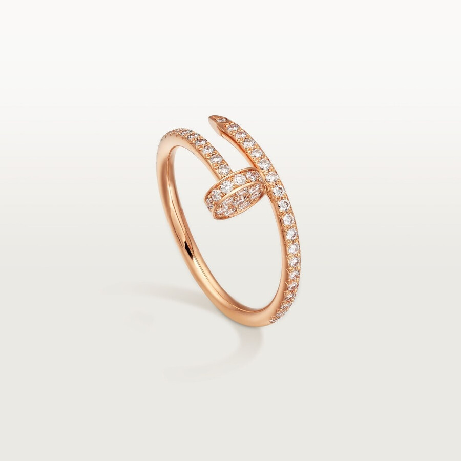 juste un clou ring kleines modell halb mit pavé-fassung