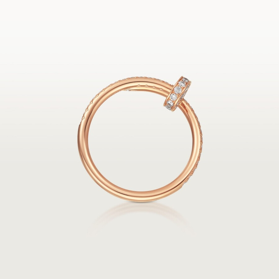 juste un clou ring kleines modell halb mit pavé-fassung