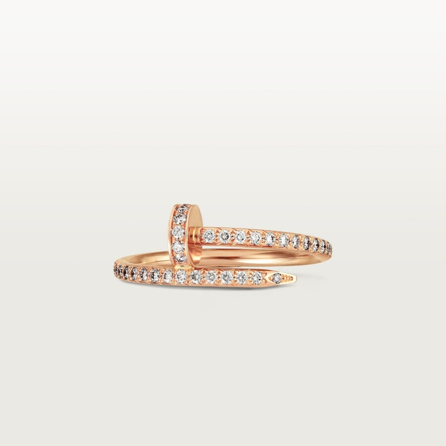juste un clou ring kleines modell halb mit pavé-fassung