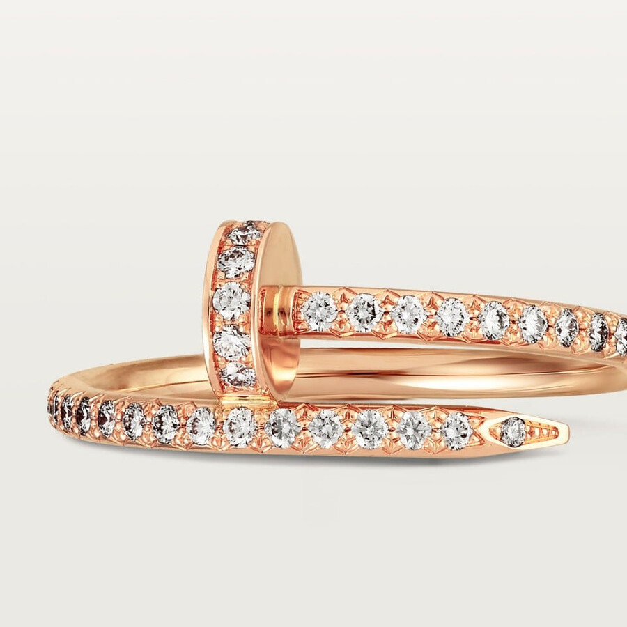 juste un clou ring kleines modell halb mit pavé-fassung