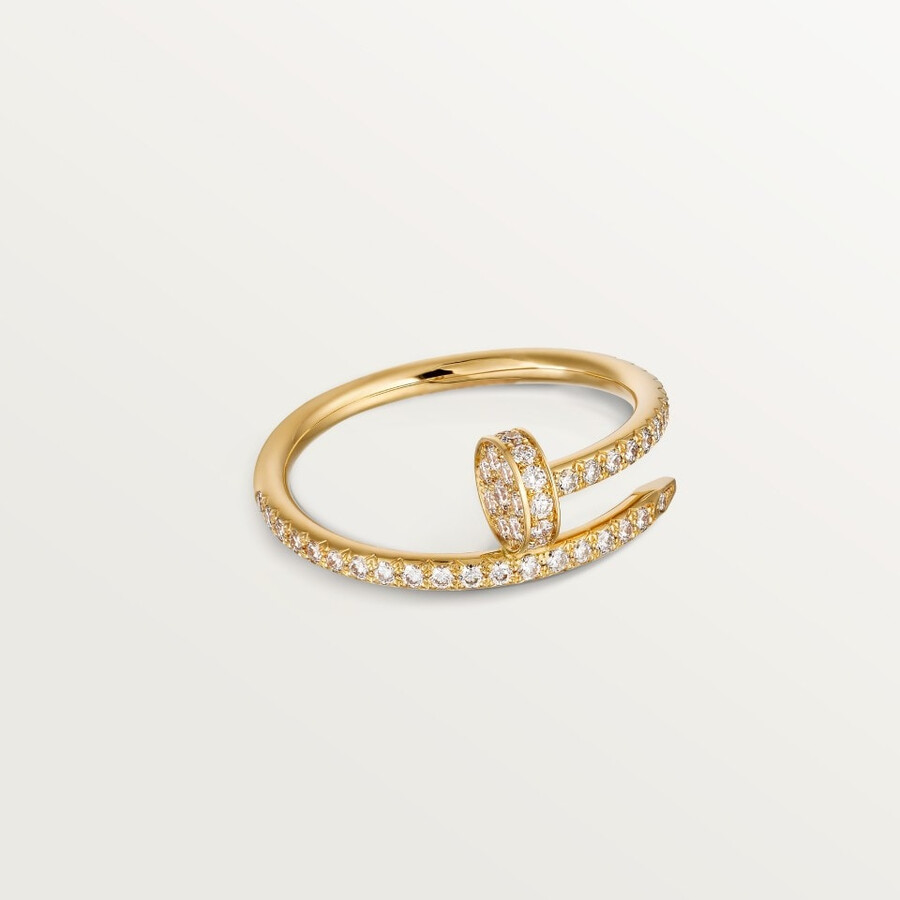juste un clou ring kleines modell halb mit pavé-fassung