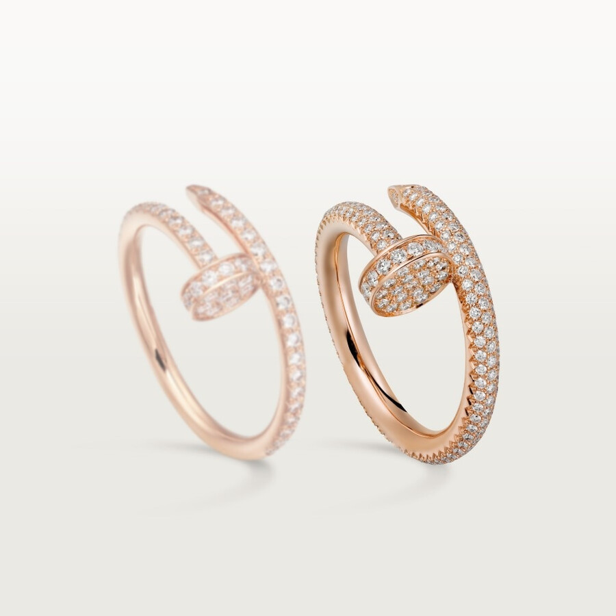 juste un clou-ring klassisches modell gepflastert