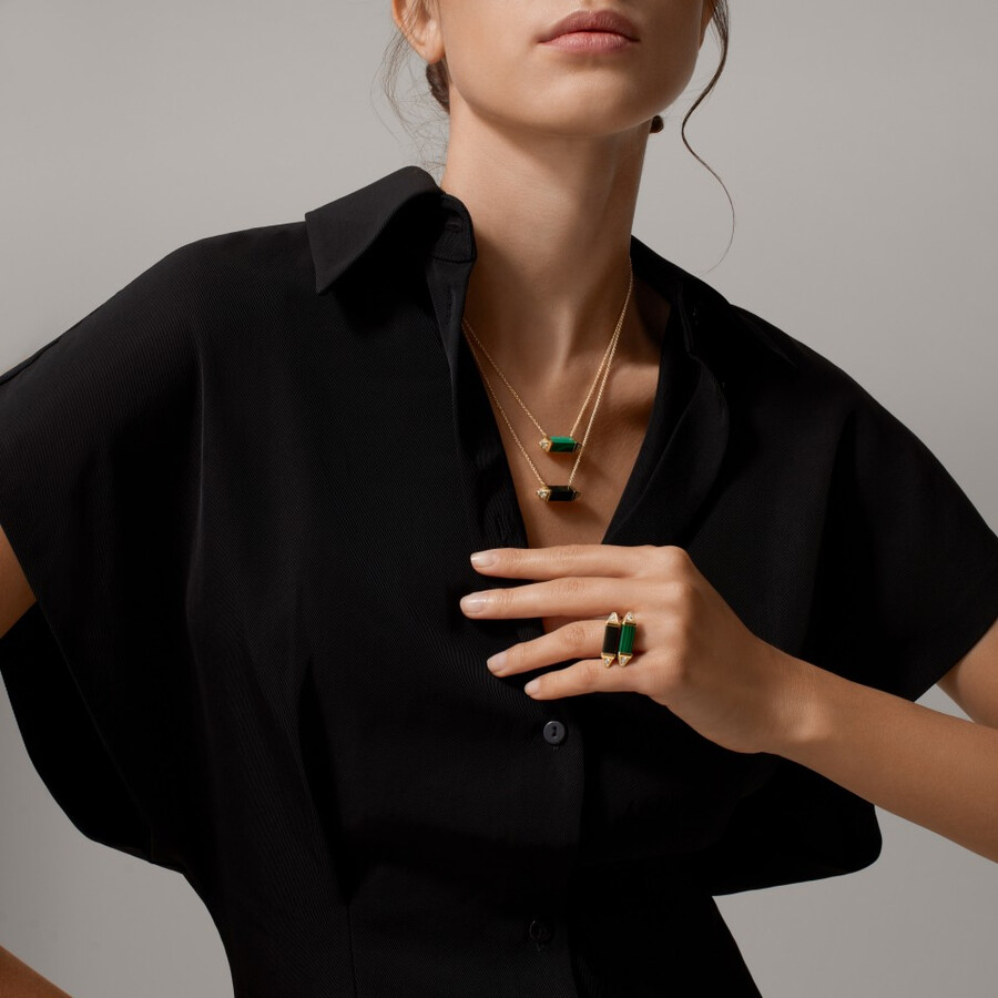 ring „les berlingots de cartier halbgepflastert