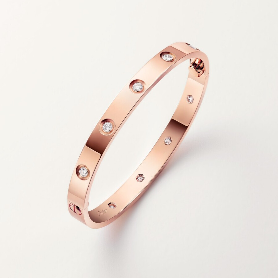 love-armband klassisches modell 10 diamanten