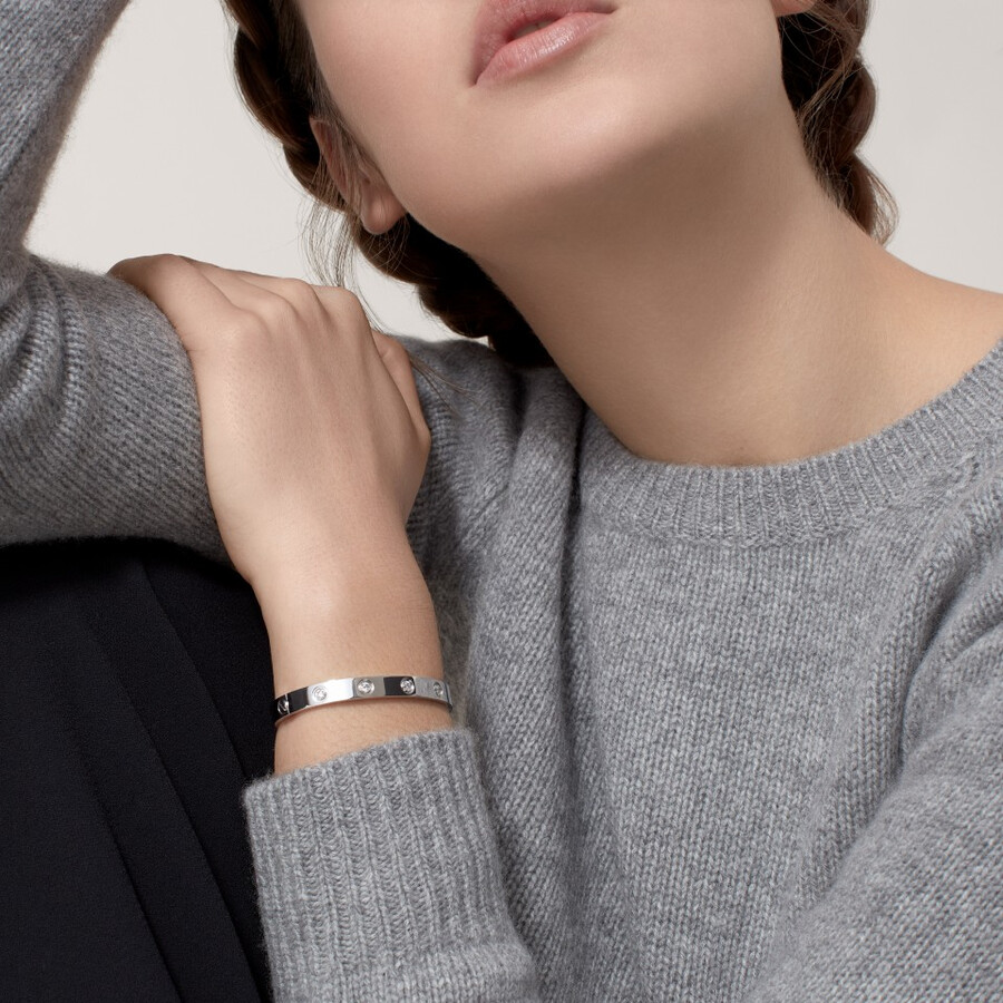 love-armband klassisches modell 10 diamanten
