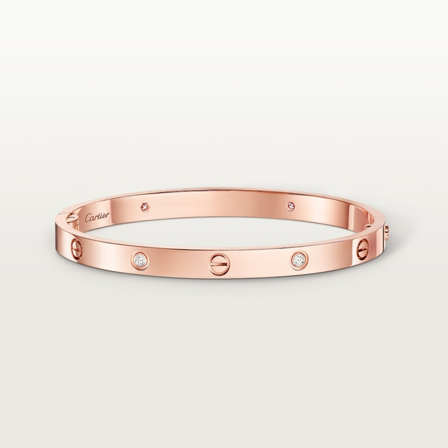 love-armband mittleres modell 4 diamanten