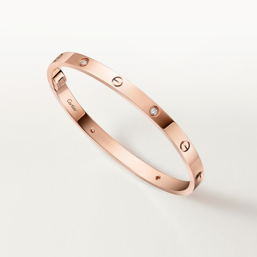 love-armband mittleres modell 4 diamanten
