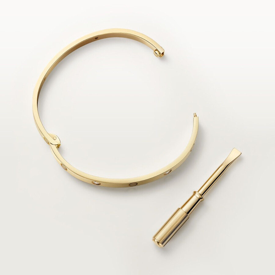 love-armband mittleres modell 4 diamanten