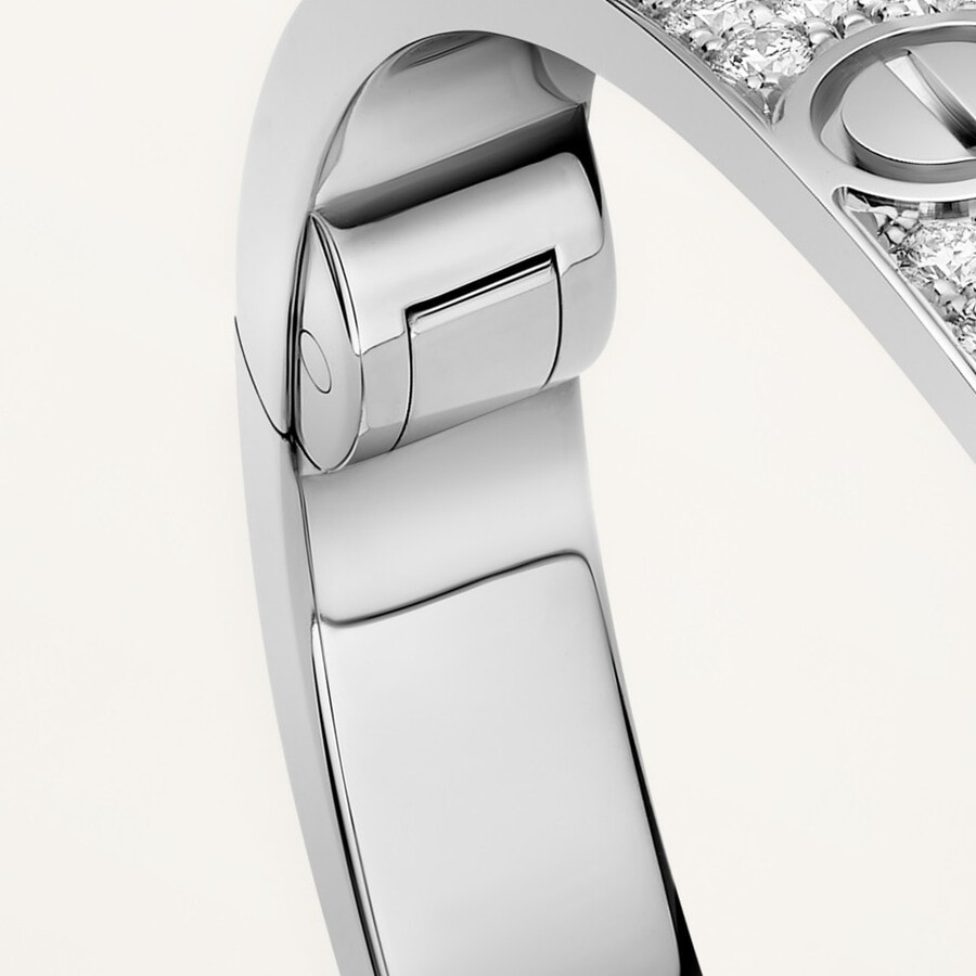 love-armband klassisches modell mit strasssteinen besetzt