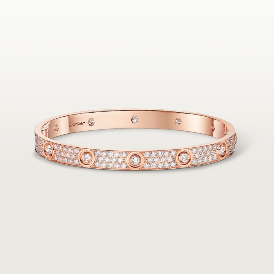 love-armband klassisches modell mit pavé-fassung 10 diamanten