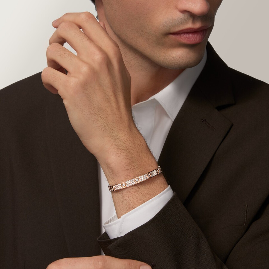 love-armband klassisches modell mit pavé-fassung 10 diamanten