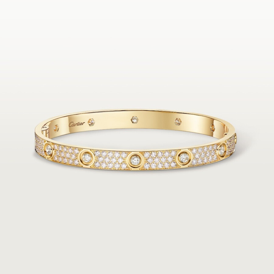 love-armband klassisches modell mit pavé-fassung 10 diamanten