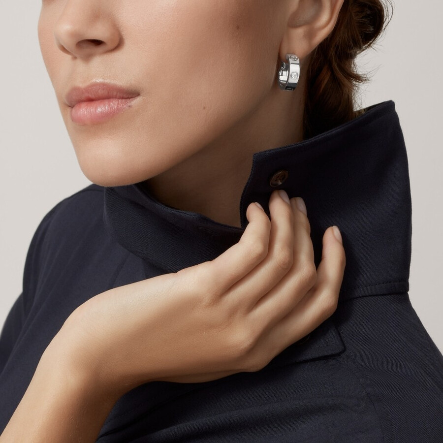 love creolen klassisches modell 2 diamanten
