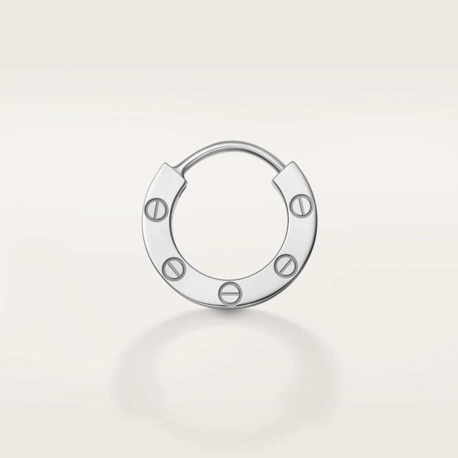 love einzelner creolen-ohrring mit pavé-fassung