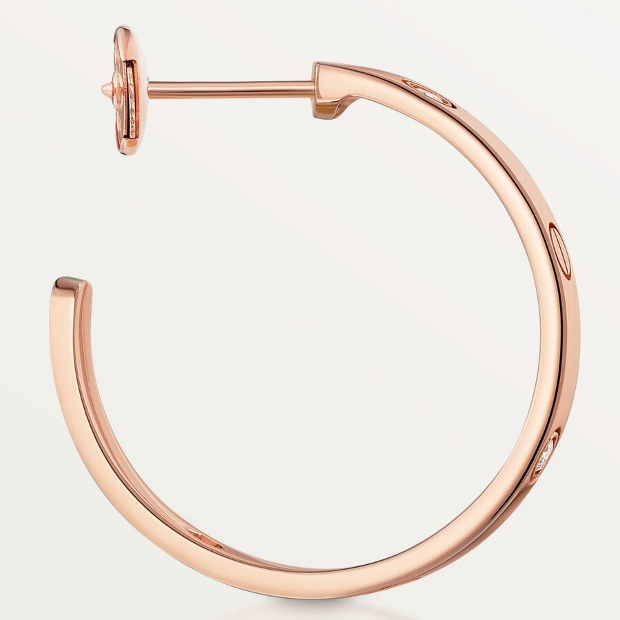 love creolen mittleres modell 6 diamanten
