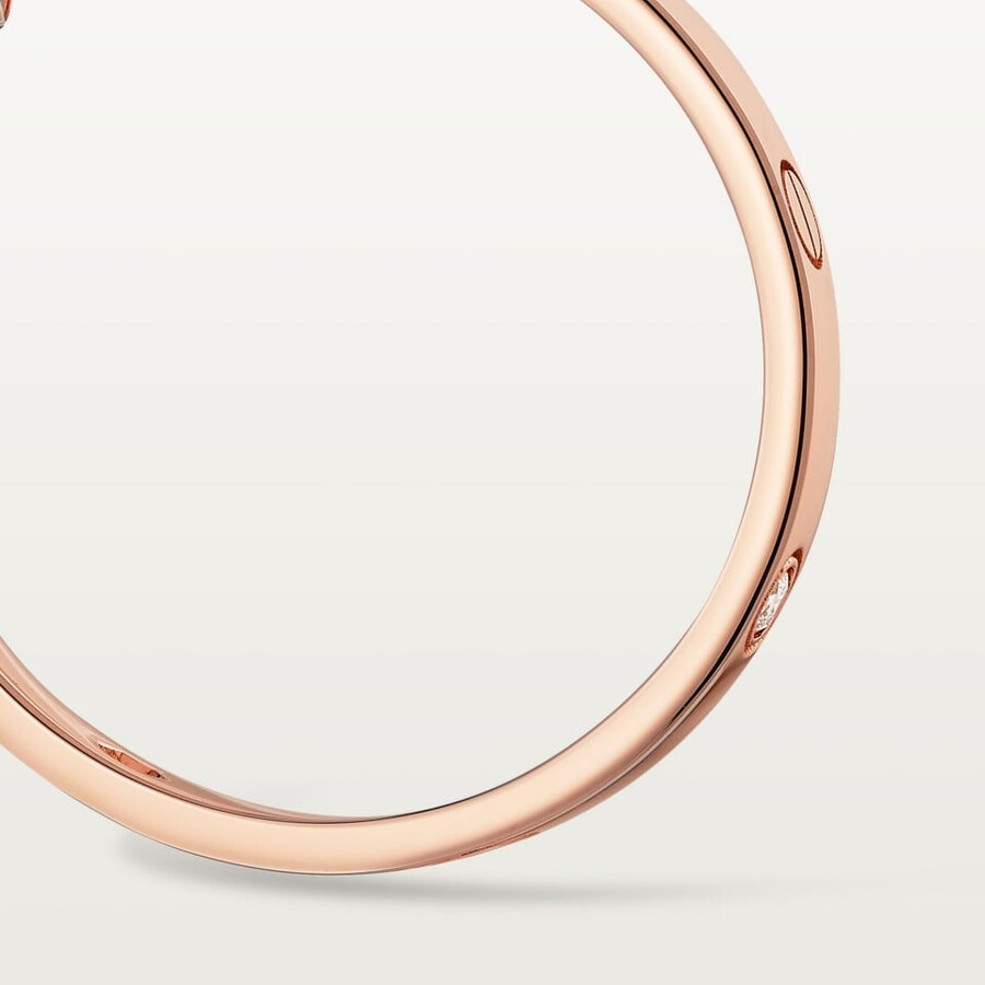 love creolen mittleres modell 6 diamanten