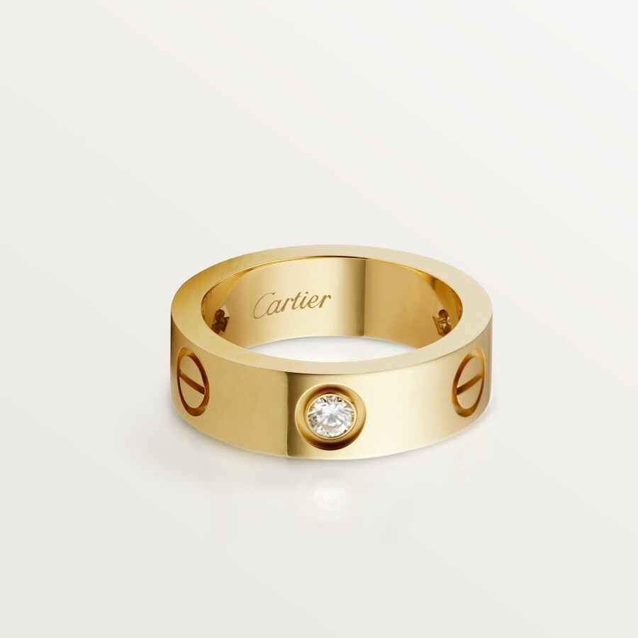 love-ring klassisches modell 3 diamanten