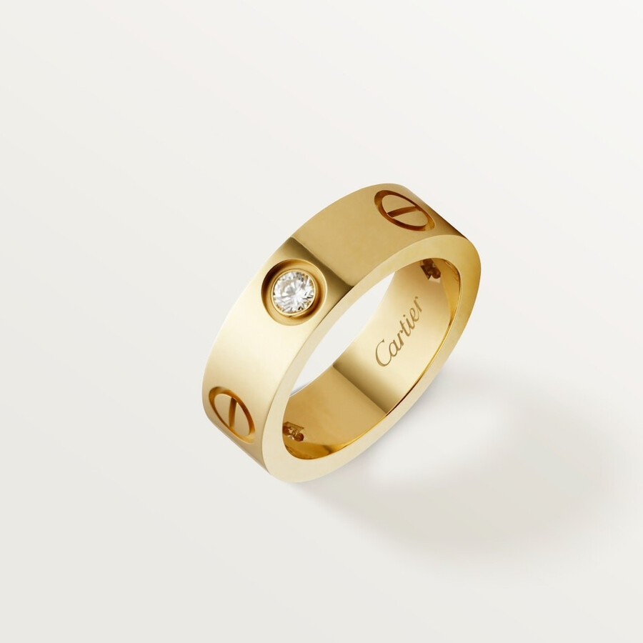 love-ring klassisches modell 3 diamanten