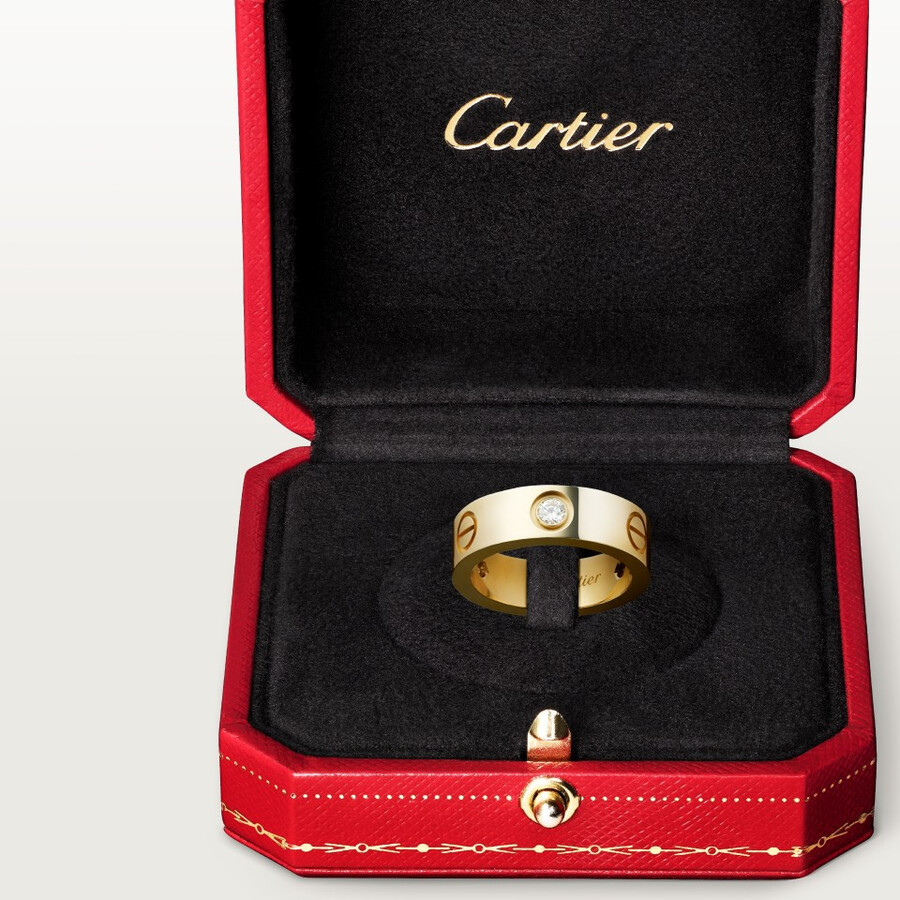 love-ring klassisches modell 3 diamanten