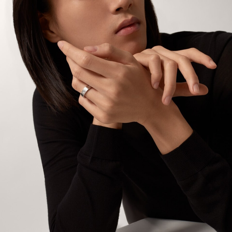 love-ring klassisches modell 3 diamanten