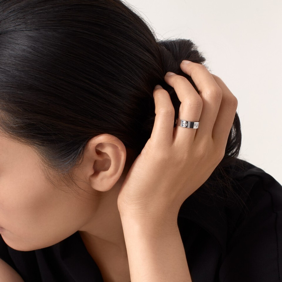 love-ring klassisches modell 3 diamanten