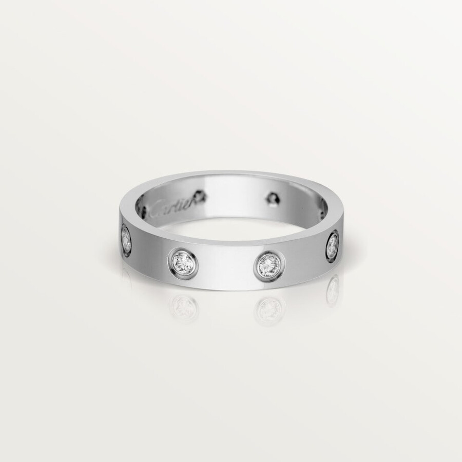 love-ring kleines modell 8 diamanten