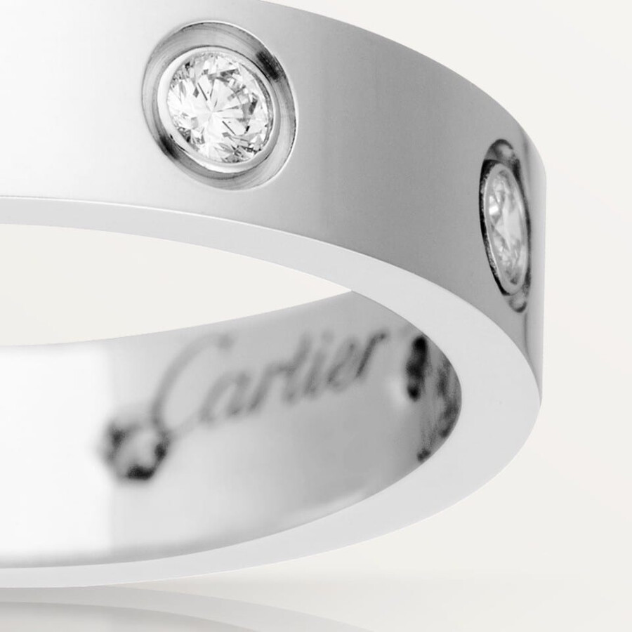 love-ring kleines modell 8 diamanten
