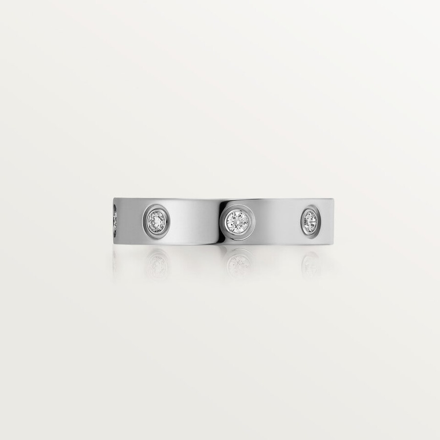 love-ring kleines modell 8 diamanten