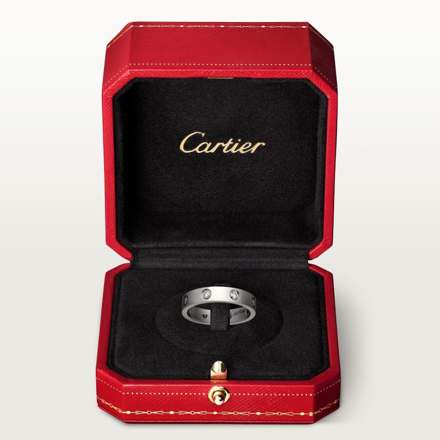 love-ring kleines modell 8 diamanten