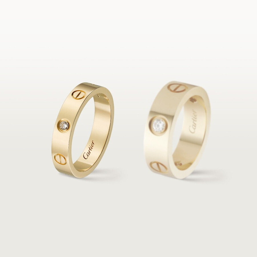love-ring kleines modell 1 diamant