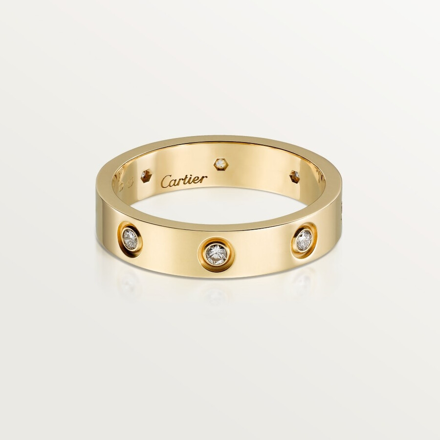love-ring kleines modell 8 diamanten