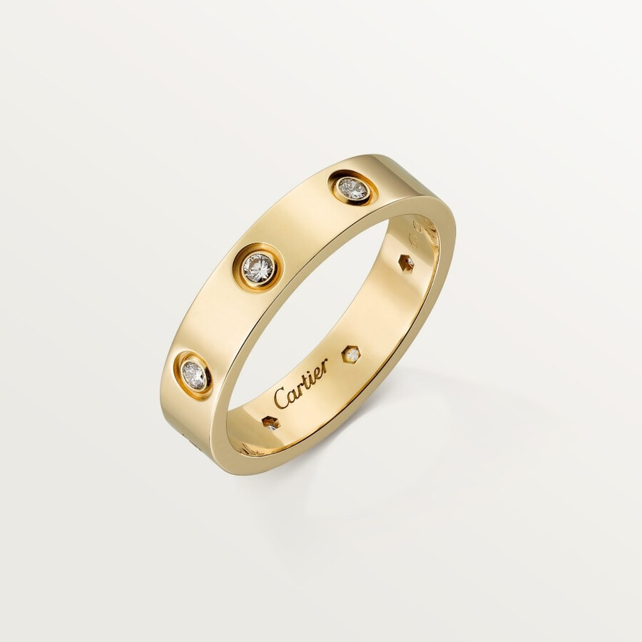 love-ring kleines modell 8 diamanten