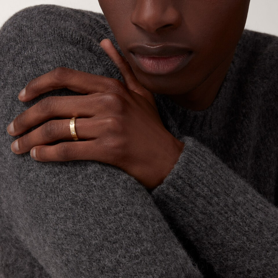 love-ring kleines modell 8 diamanten