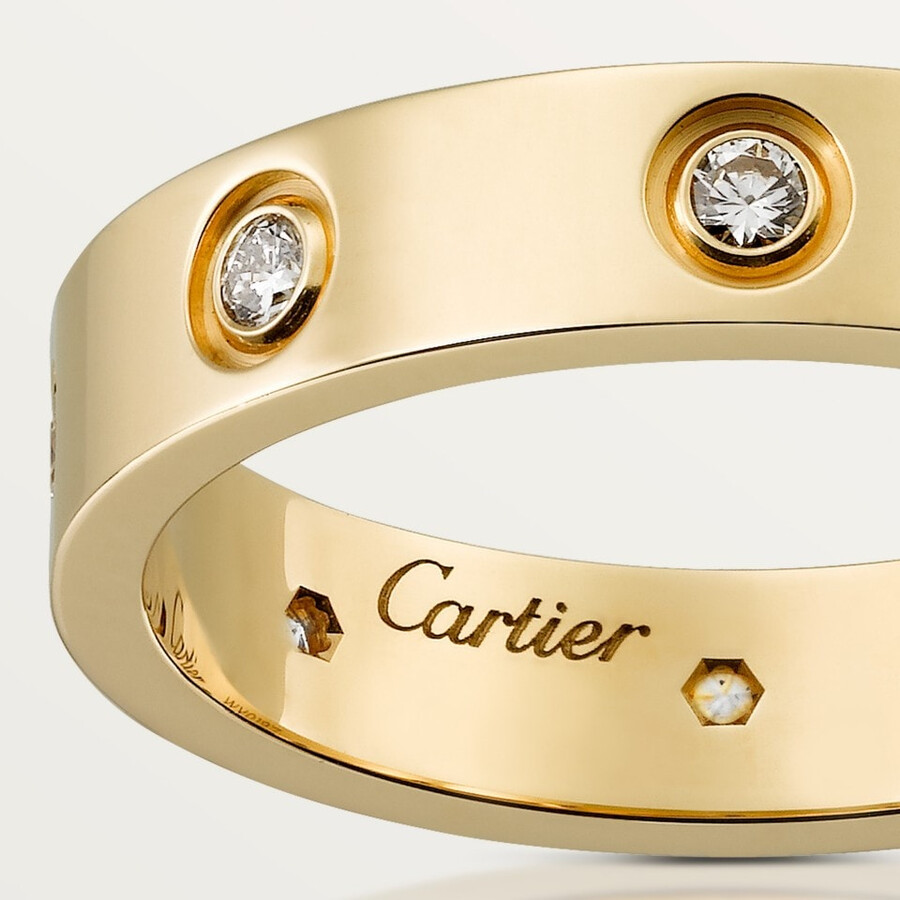 love-ring kleines modell 8 diamanten