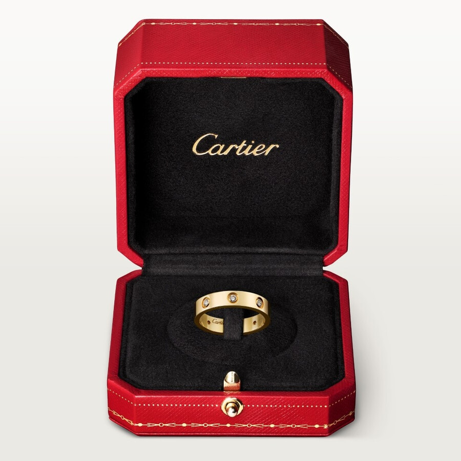 love-ring kleines modell 8 diamanten