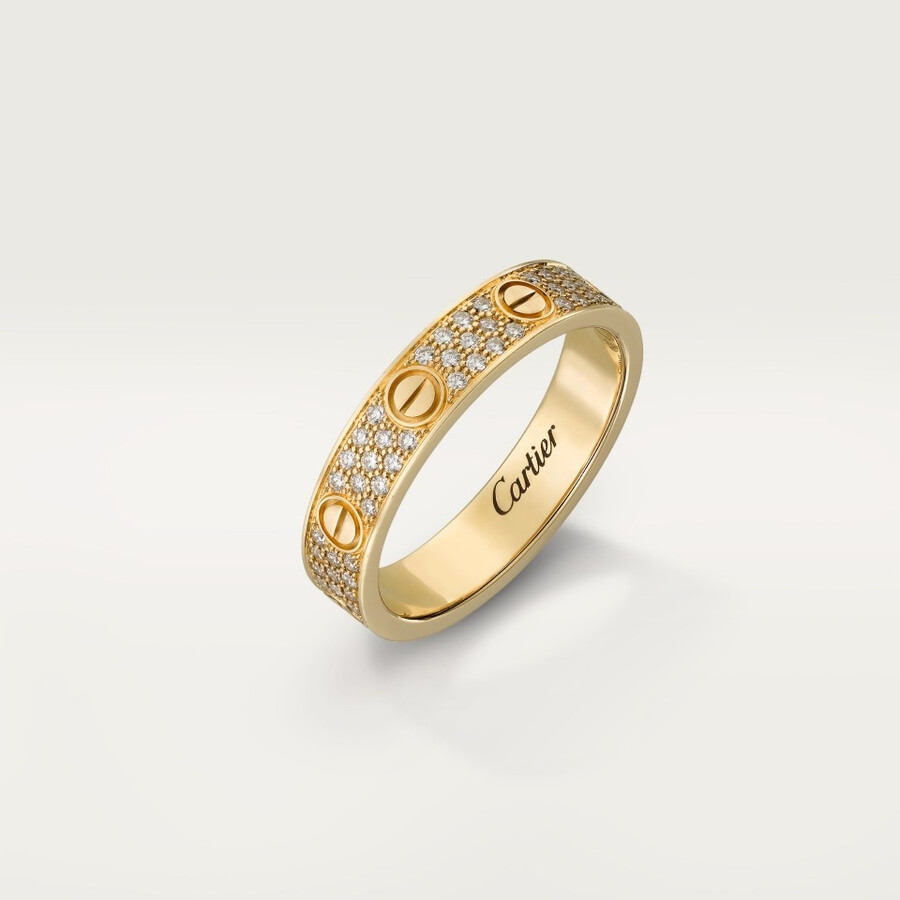 love-ring kleines modell mit pavé-fassung