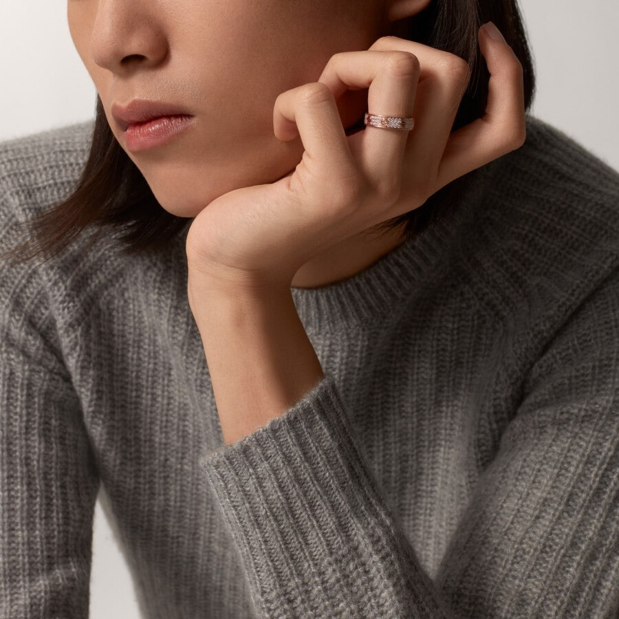 love-ring kleines modell mit pavé-fassung