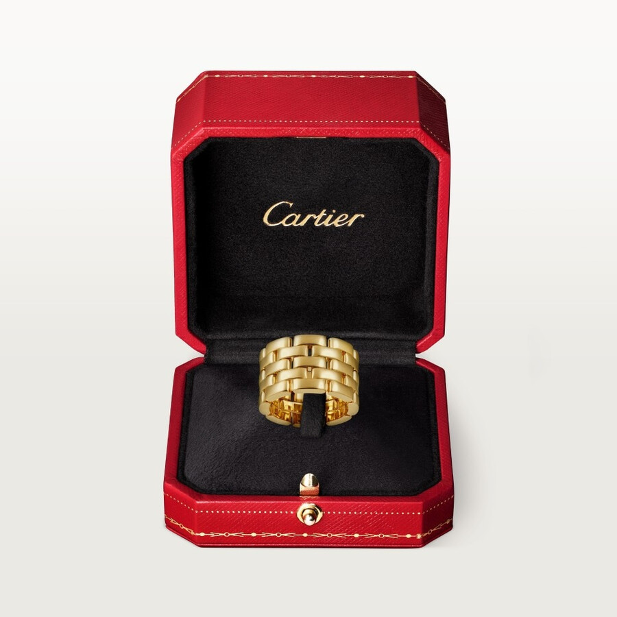 ring maillon panthère fünfreihig
