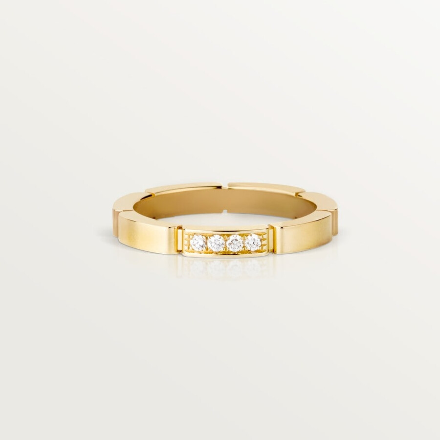 ehering maillon panthère 4 diamanten