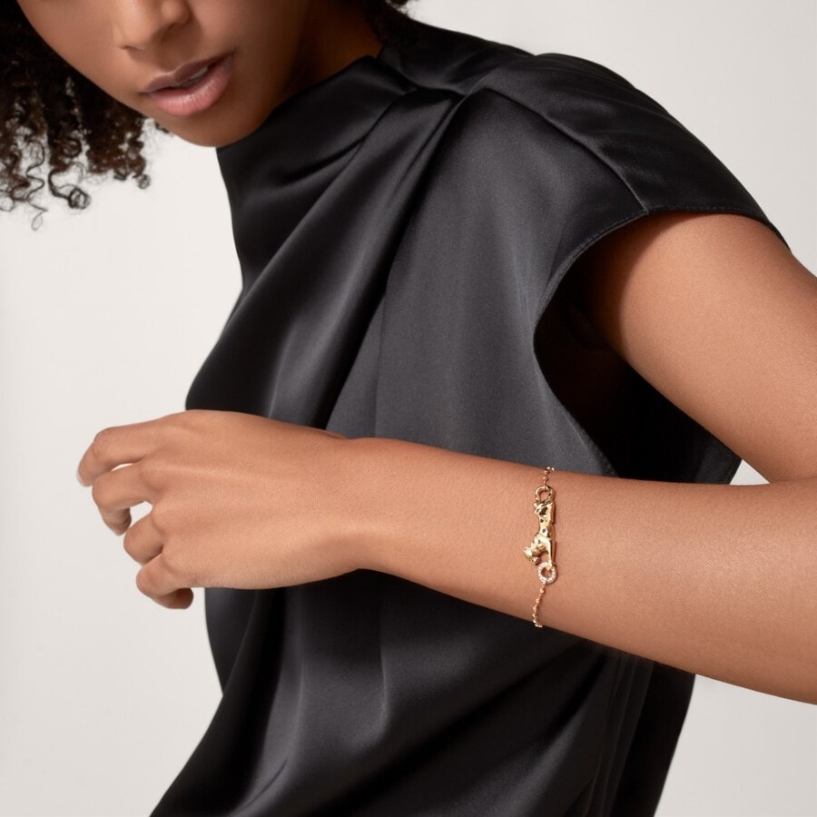 panthère de cartier-armband an kette diamanten