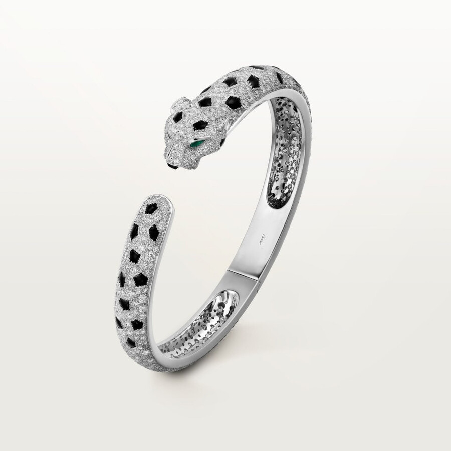 panthère de cartier-armband mittleres modell pavé