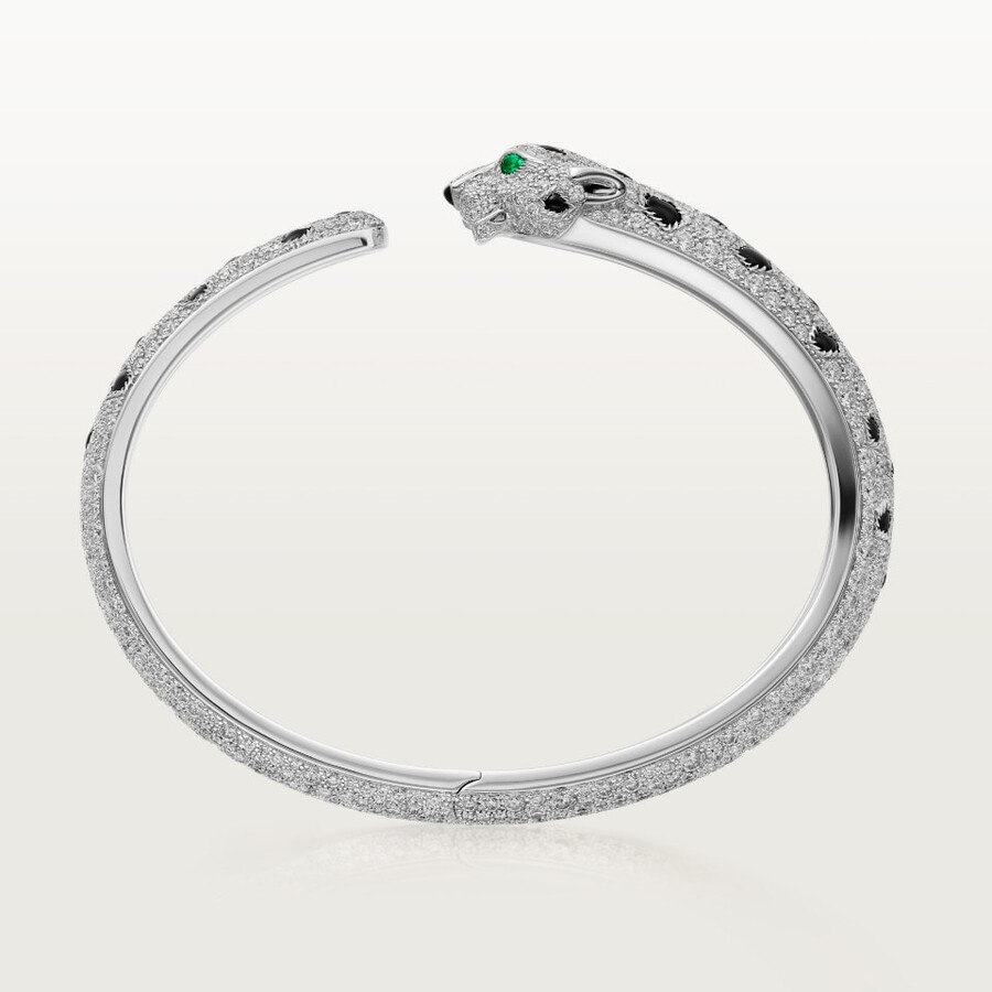 panthère de cartier-armband mittleres modell pavé