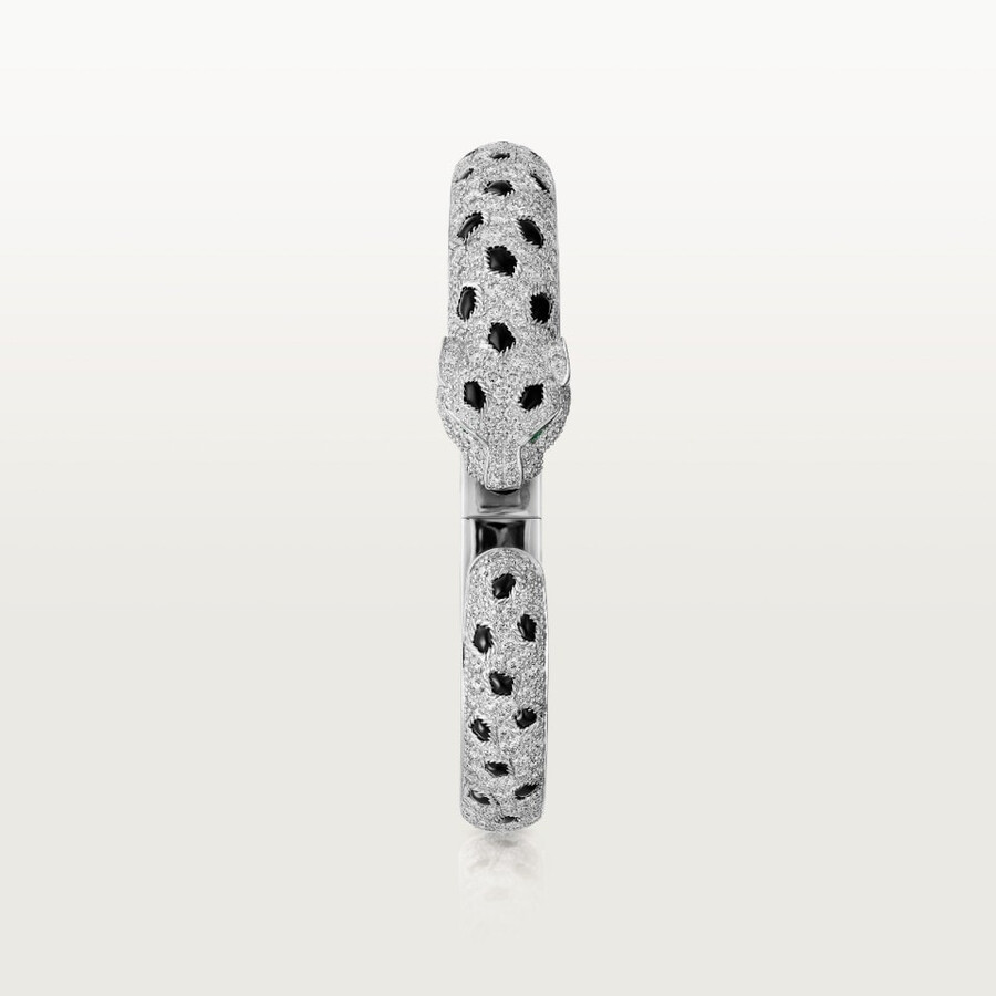 panthère de cartier-armband mittleres modell pavé