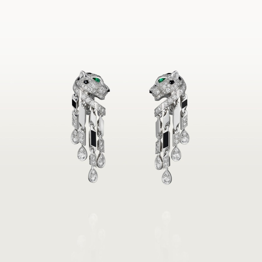 panthère de cartier ohrringe kleines modell mit pavé-fassung